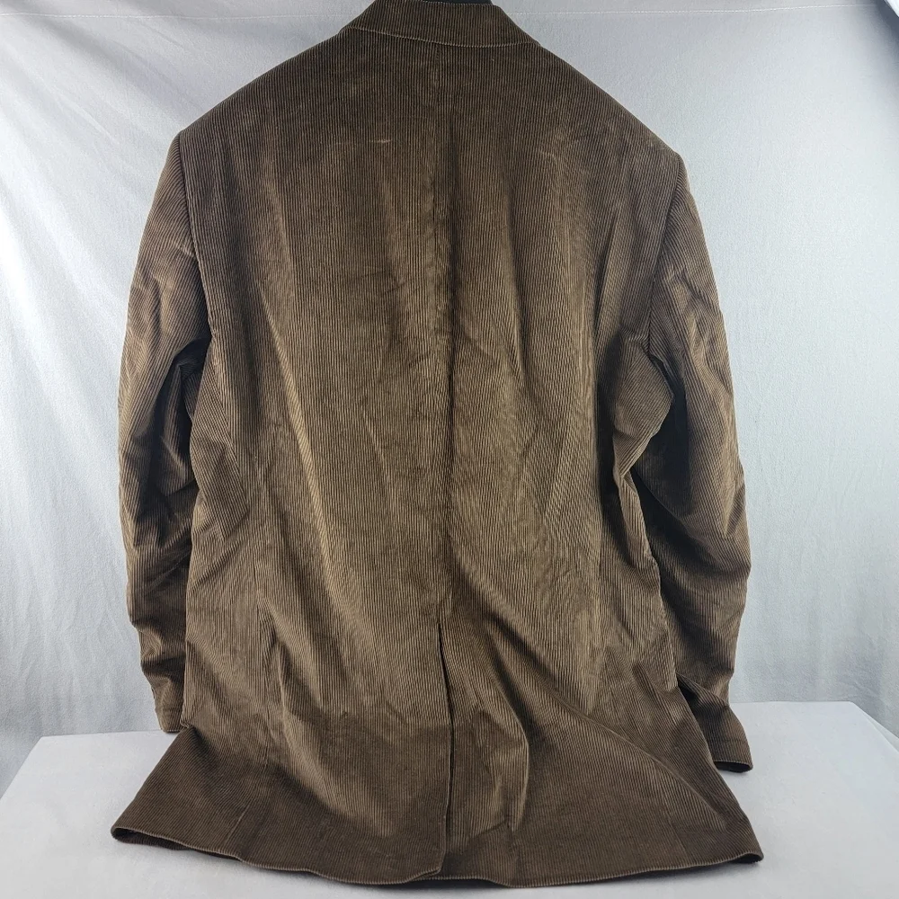 NWT Saddlebred brown‎ corduroy sportscoat Size 44L